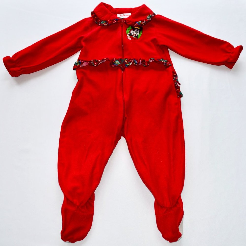Disney Minnie Mouse Christmas Onesie P.J.'s